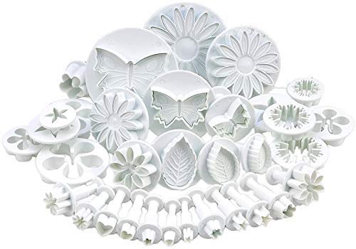 Zollyss Flower Fondant Cake Sugarcraft Decorating Kit Combos (Cookie Cutter) Set Of 33